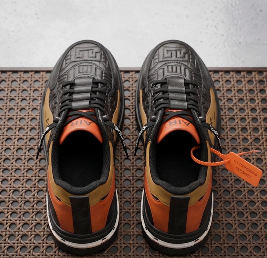 Black & Orange Sneakers
