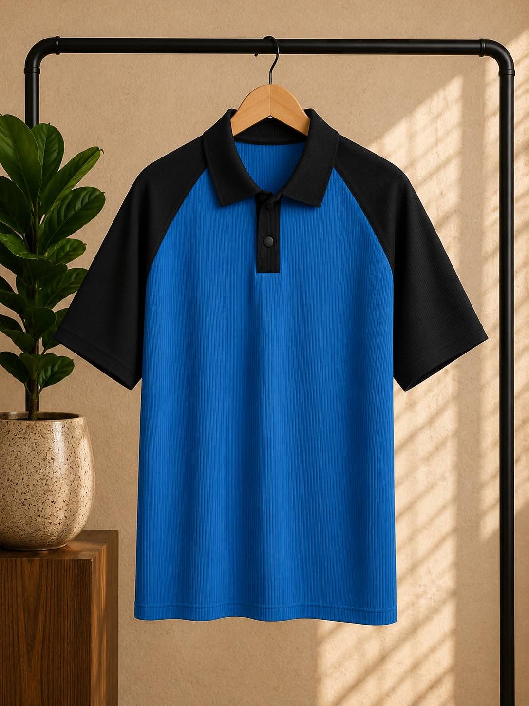 Premium Polo Black & Blue
