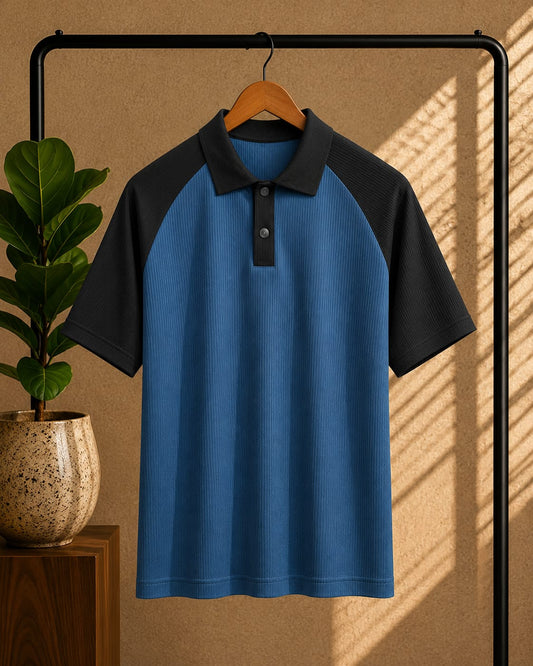 Premium Polo Blue & Black
